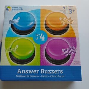 Orange and Purple Board Game Buzzers Set